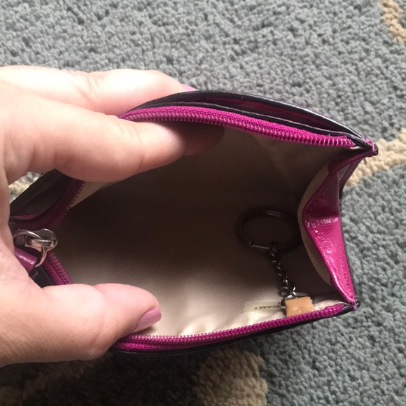 Coach Raspberry Keychain Wallet - Picture 4 of 5